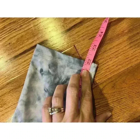 X by Gottex Women's Gray and White Athletic Leggings Size Small Yoga Running - Picture 3 of 6